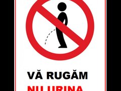 Placuta va rugam nu urina